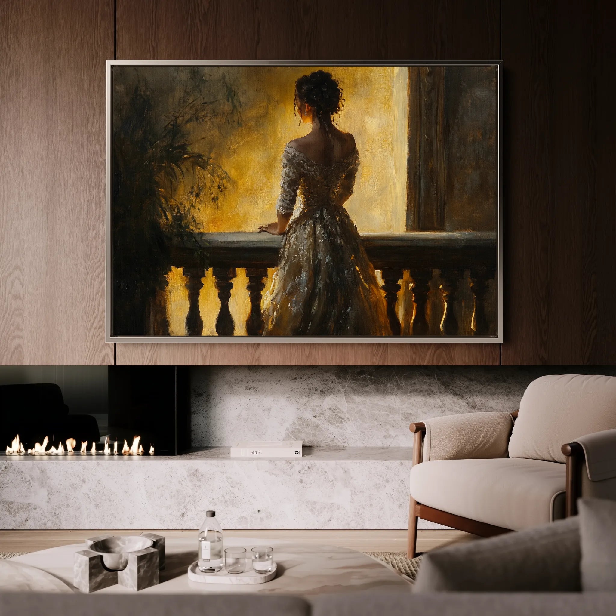 Classic 041 Canvas Art 18" x 24" / 45 x 60 cm / Black