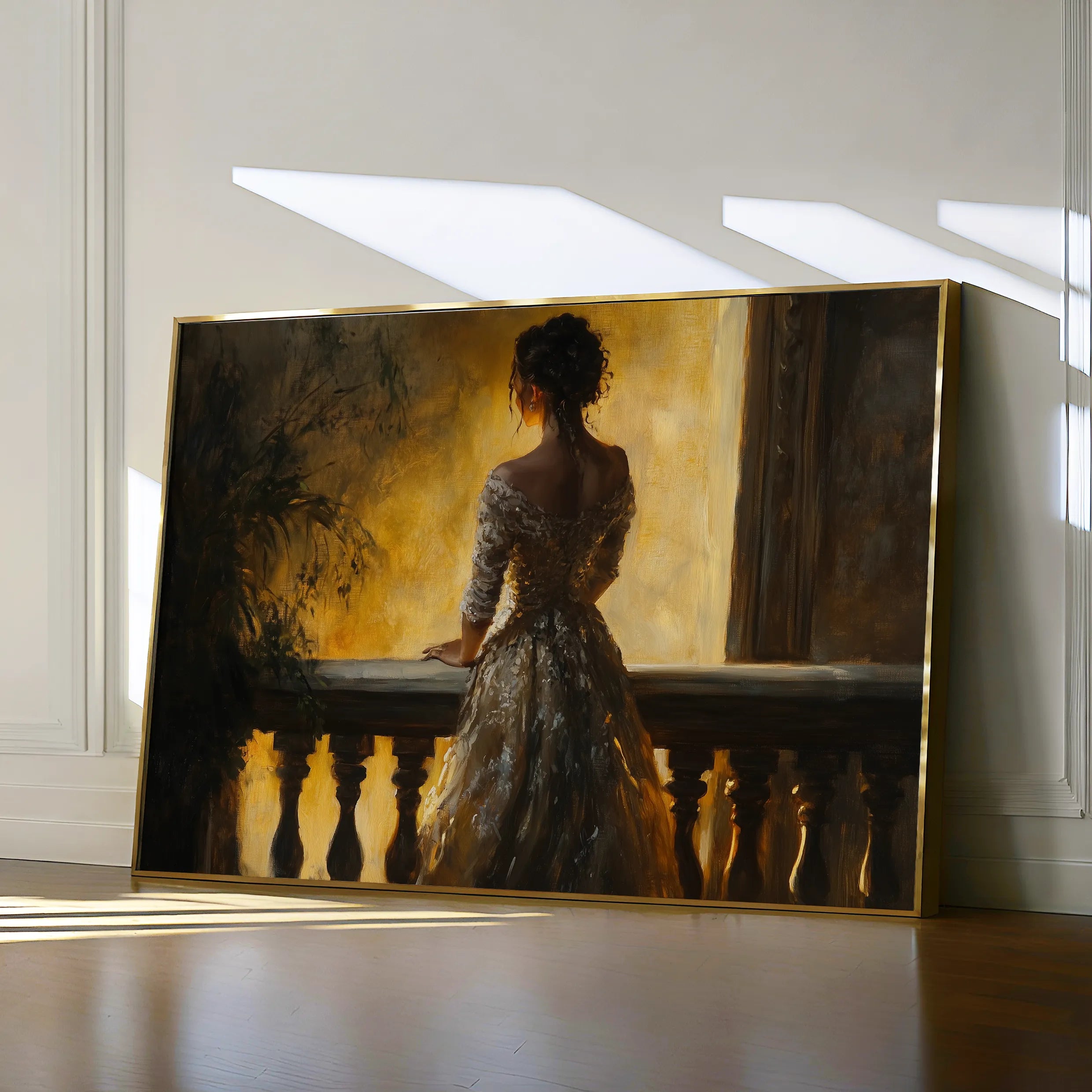 Classic 041 Canvas Art 18" x 24" / 45 x 60 cm / Black