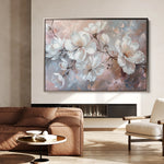 Floral 041 Canvas Art 18" x 24" / 45 x 60 cm / Black