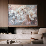 Floral 041 Canvas Art 18" x 24" / 45 x 60 cm / Black