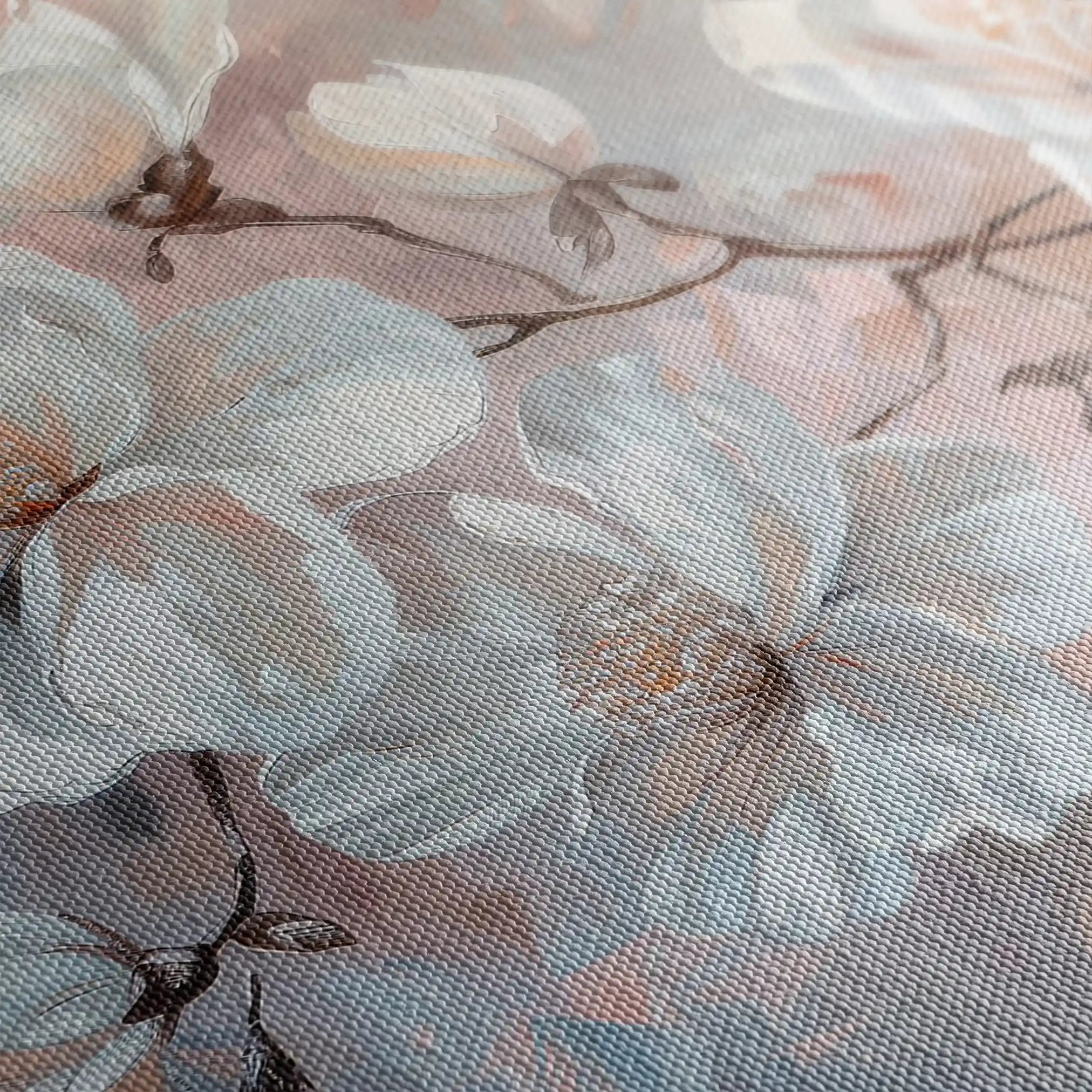 Floral 041 Canvas Art 60 x 40 cm / Black