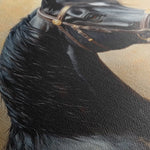 Horses 041 Canvas Art 60 x 40 cm / Black