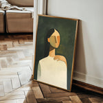 Portrait 041 Canvas Art 18" x 24" / 45 x 60 cm / Black