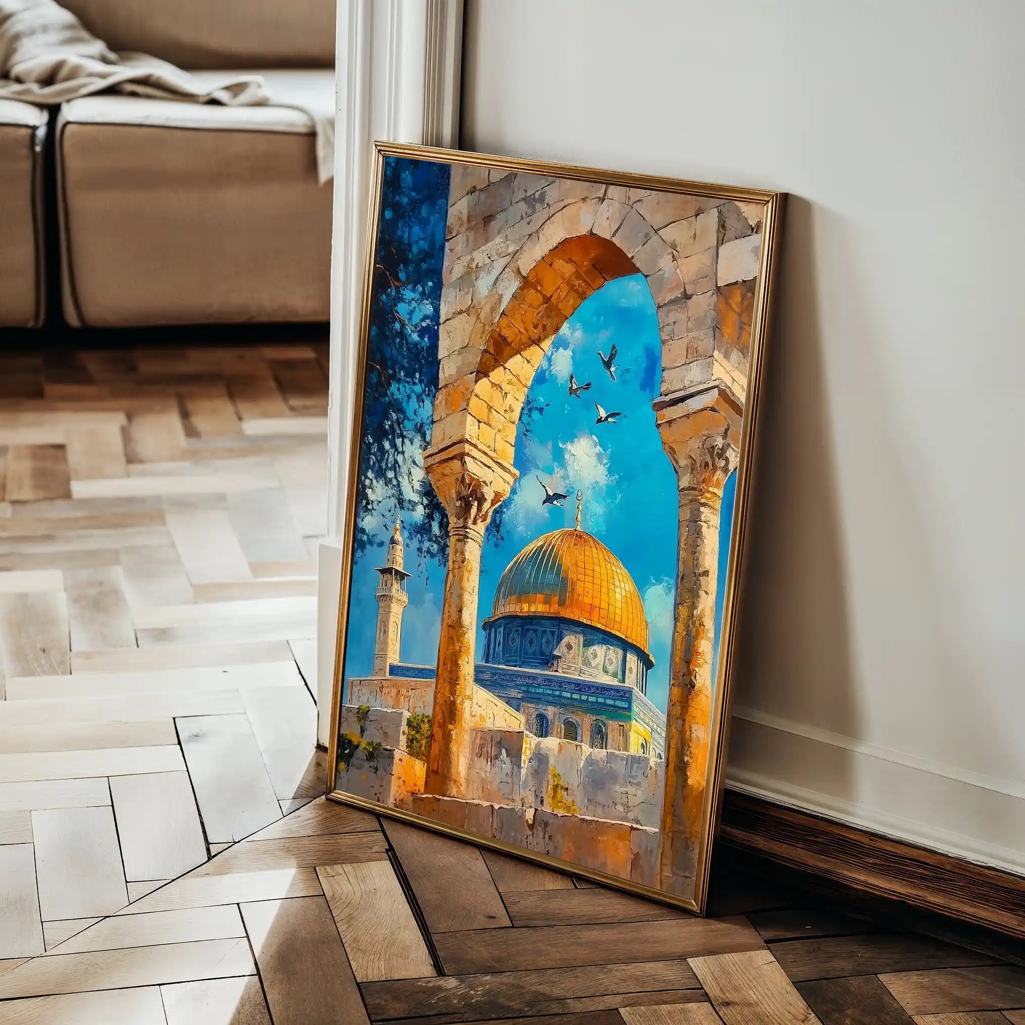 Palestine 041 Canvas Art 60 x 40 cm / Black