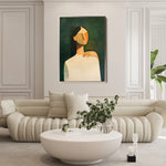 Portrait 041 Canvas Art 60 x 40 cm / Black