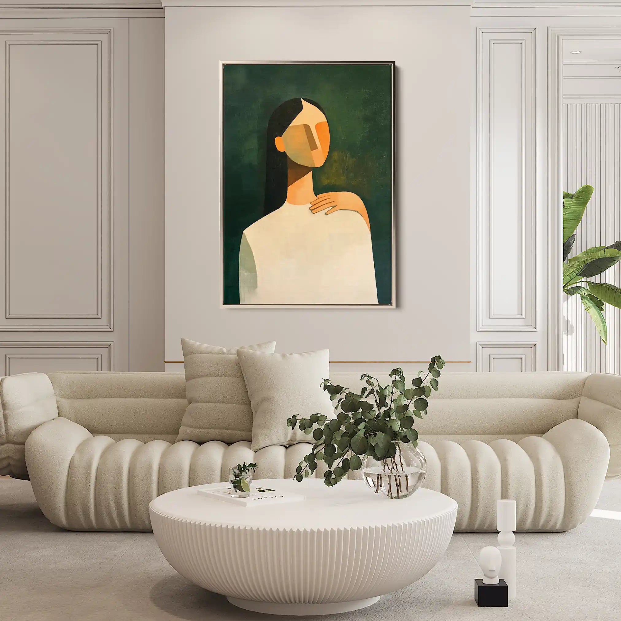 Portrait 041 Canvas Art 60 x 40 cm / Black