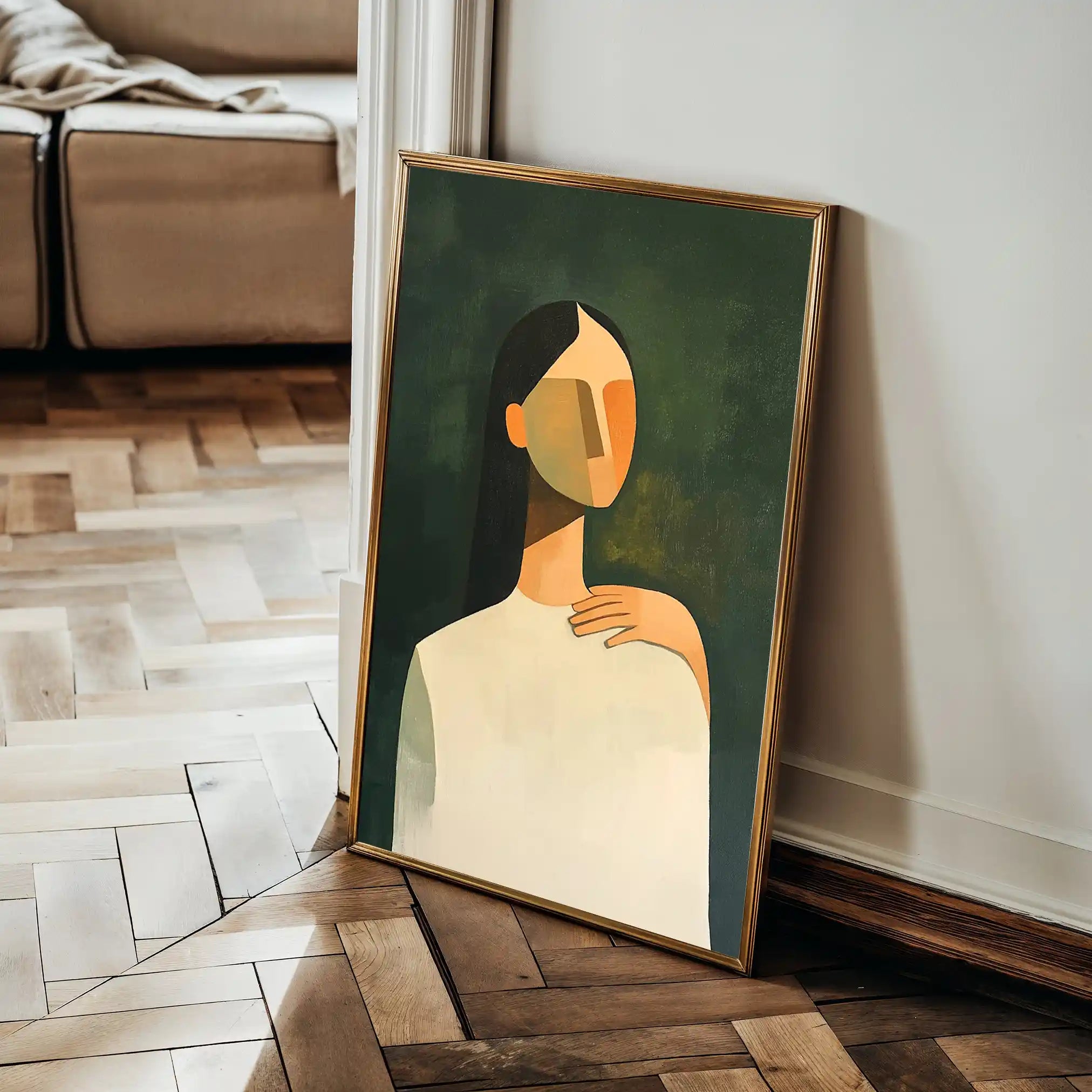 Portrait 041 Canvas Art 60 x 40 cm / Black