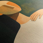 Portrait 041 Canvas Art 60 x 40 cm / Black