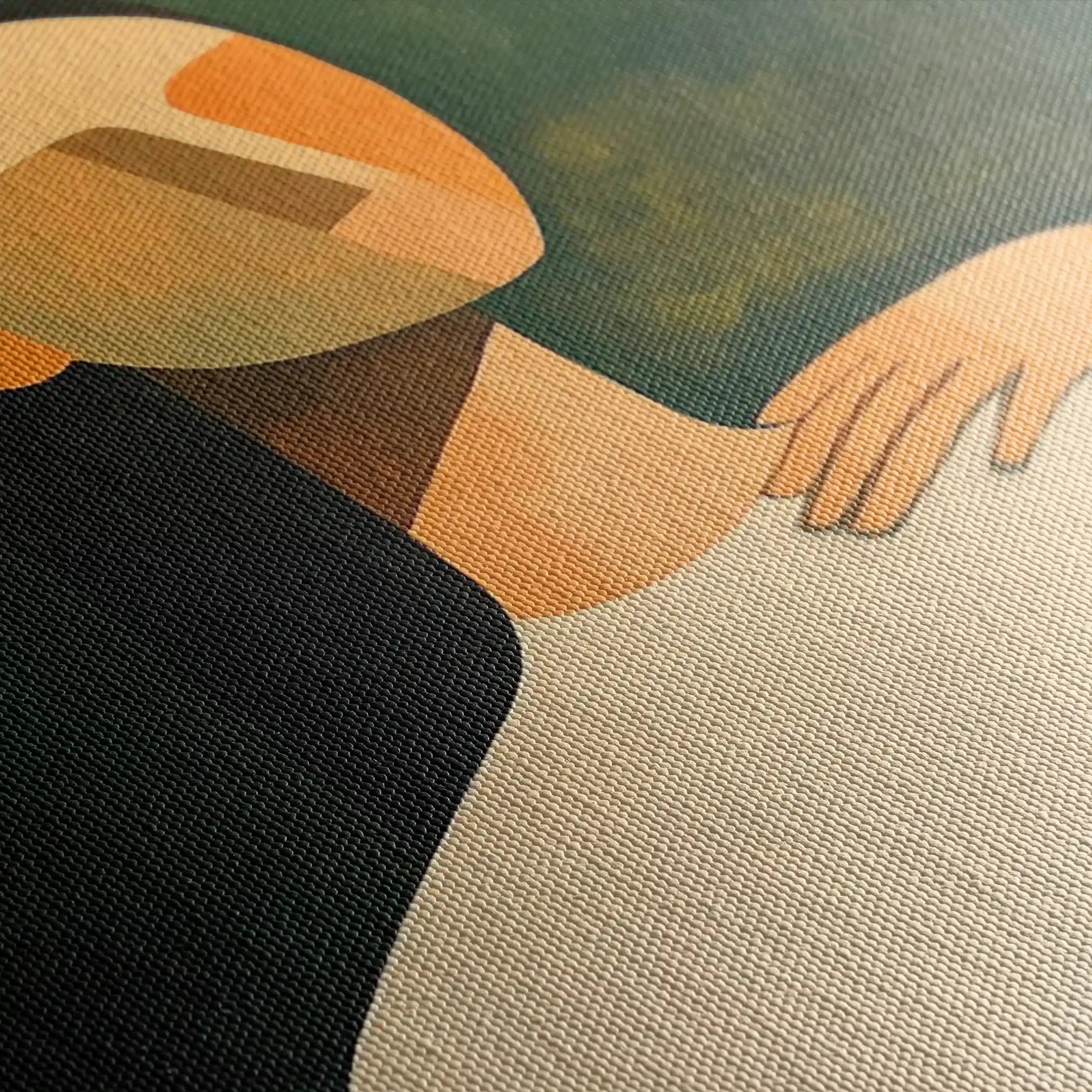 Portrait 041 Canvas Art 60 x 40 cm / Black