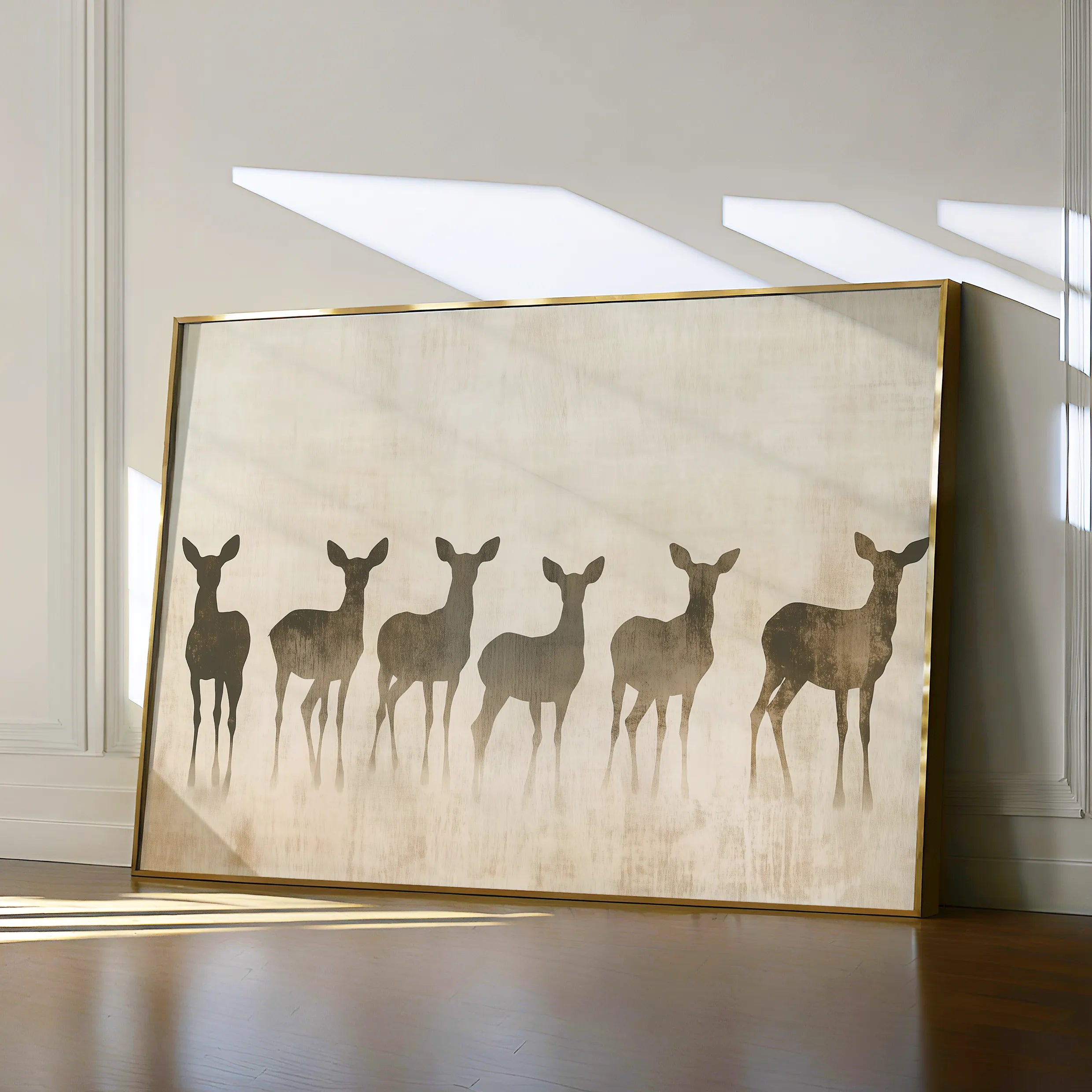 Animals 042 Canvas Art 18" x 24" / 45 x 60 cm / Black