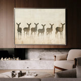 Animals 042 Canvas Art 18" x 24" / 45 x 60 cm / Black