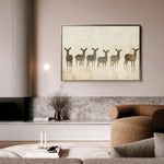 Animals 042 Canvas Art 18" x 24" / 45 x 60 cm / Black