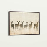 Animals 042 Canvas Art 18" x 24" / 45 x 60 cm / Black