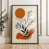 Boho 042 Canvas Art 18" x 24" / 45 x 60 cm / Black