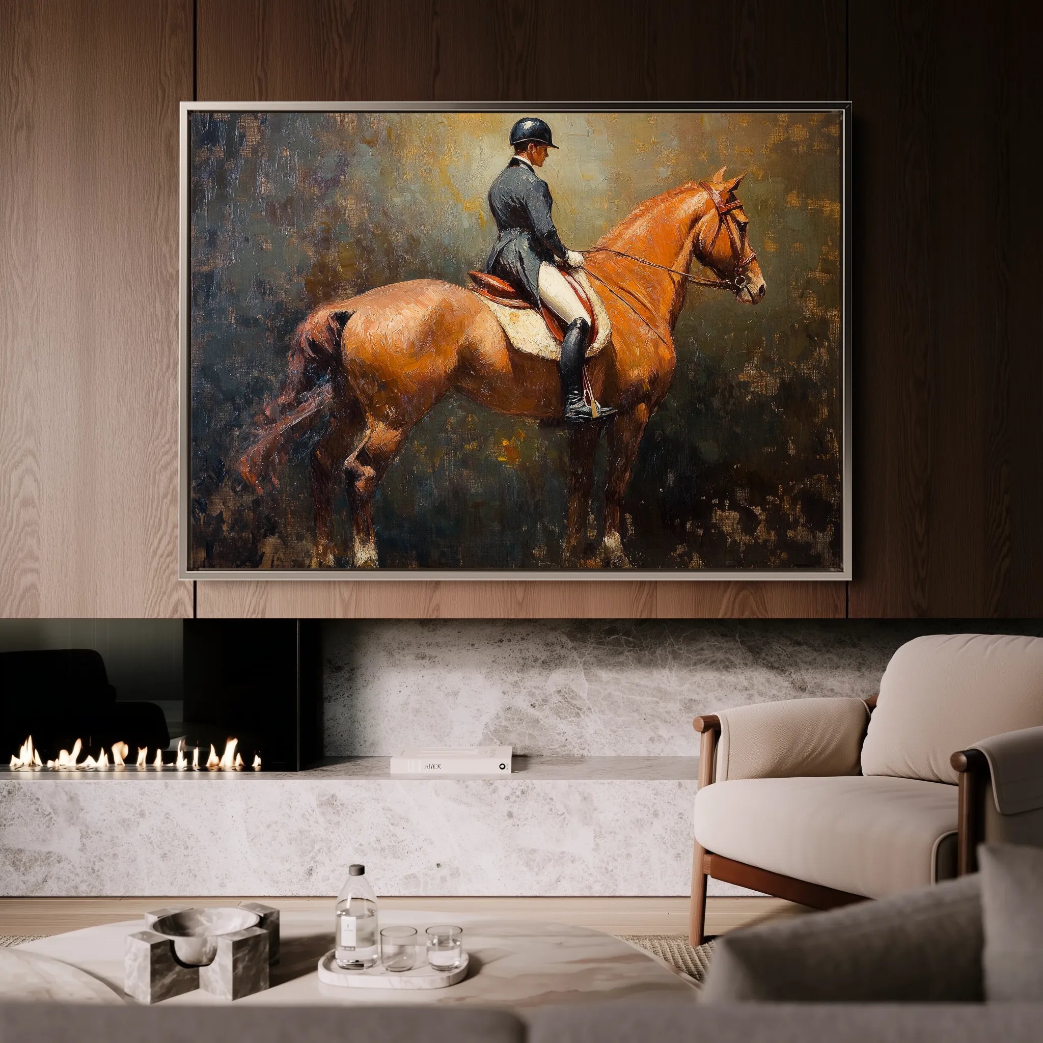 Classic 042 Canvas Art 18" x 24" / 45 x 60 cm / Black