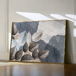 Floral 042 Canvas Art 18" x 24" / 45 x 60 cm / Black