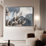 Floral 042 Canvas Art 18" x 24" / 45 x 60 cm / Black
