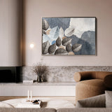 Floral 042 Canvas Art 18" x 24" / 45 x 60 cm / Black
