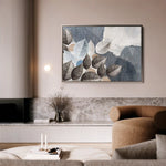 Floral 042 Canvas Art 60 x 40 cm / Black