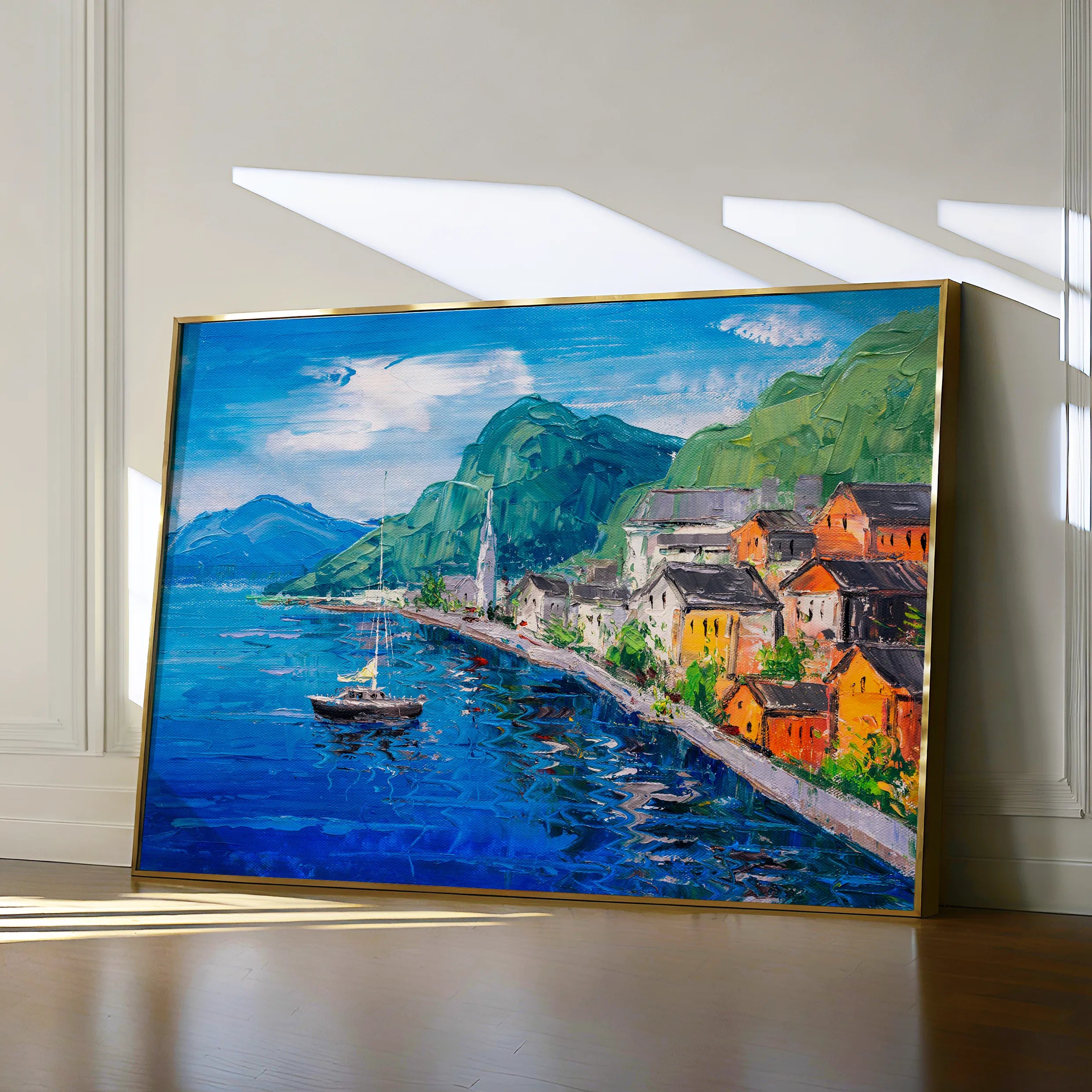 Landscape 042 Canvas Art 18" x 24" / 45 x 60 cm / Black
