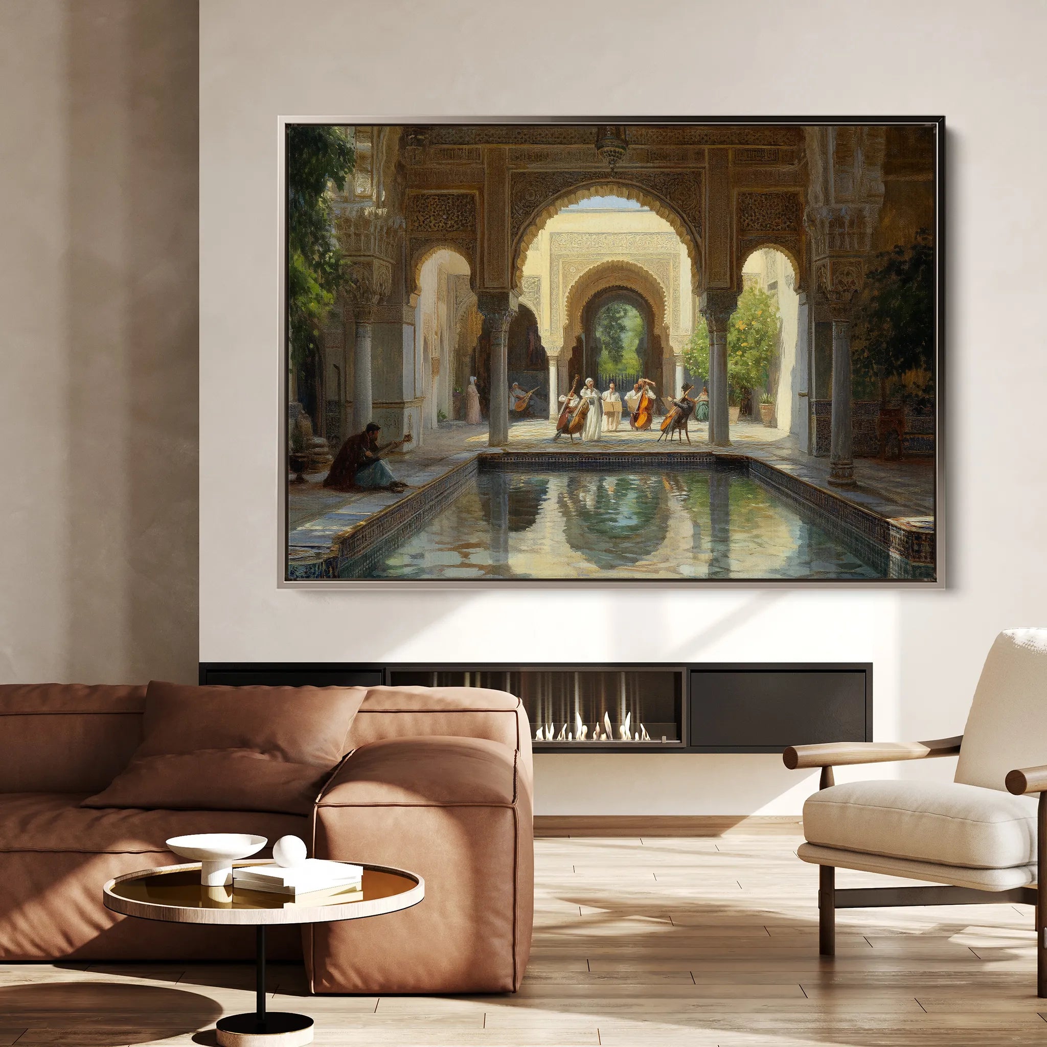 Orientalist 042 Canvas Art 18" x 24" / 45 x 60 cm / Black