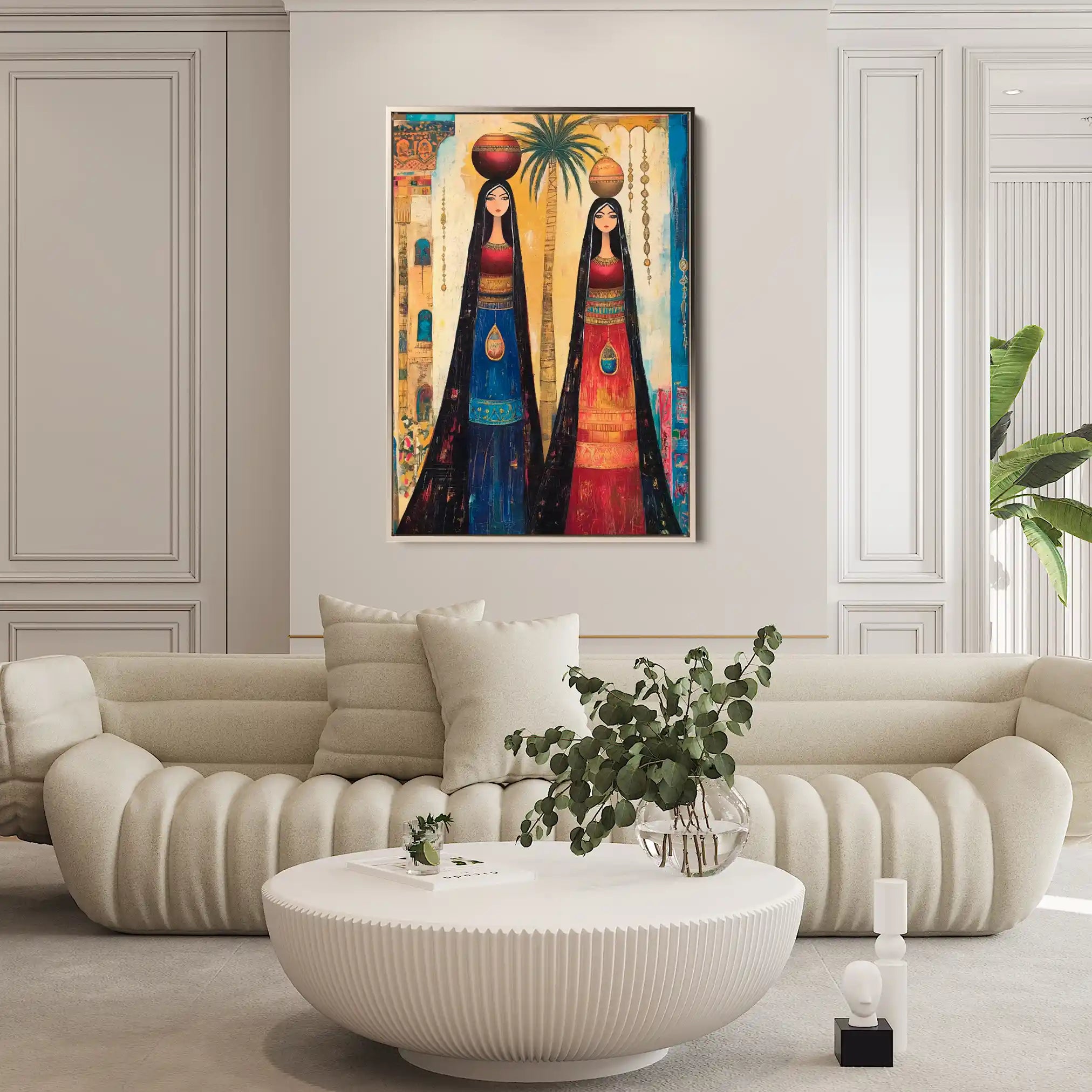 Portrait 042 Canvas Art 60 x 40 cm / Black
