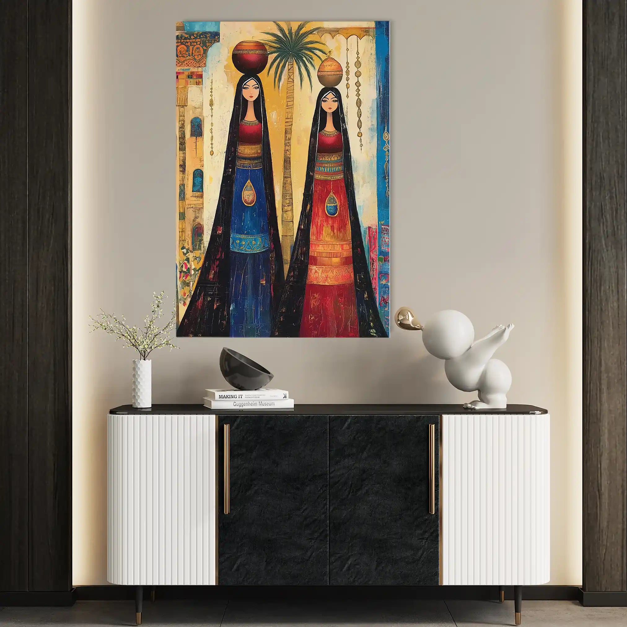 Portrait 042 Canvas Art 60 x 40 cm / Black