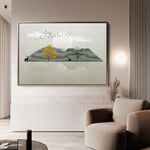 Abstract 043 Canvas Art 18" x 24" / 45 x 60 cm / Black