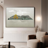 Abstract 043 Canvas Art 18" x 24" / 45 x 60 cm / Black