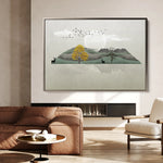 Abstract 043 Canvas Art 18" x 24" / 45 x 60 cm / Black