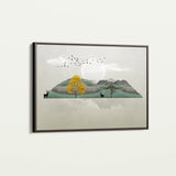 Abstract 043 Canvas Art 18" x 24" / 45 x 60 cm / Black