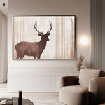 Animals 043 Canvas Art 18" x 24" / 45 x 60 cm / Black