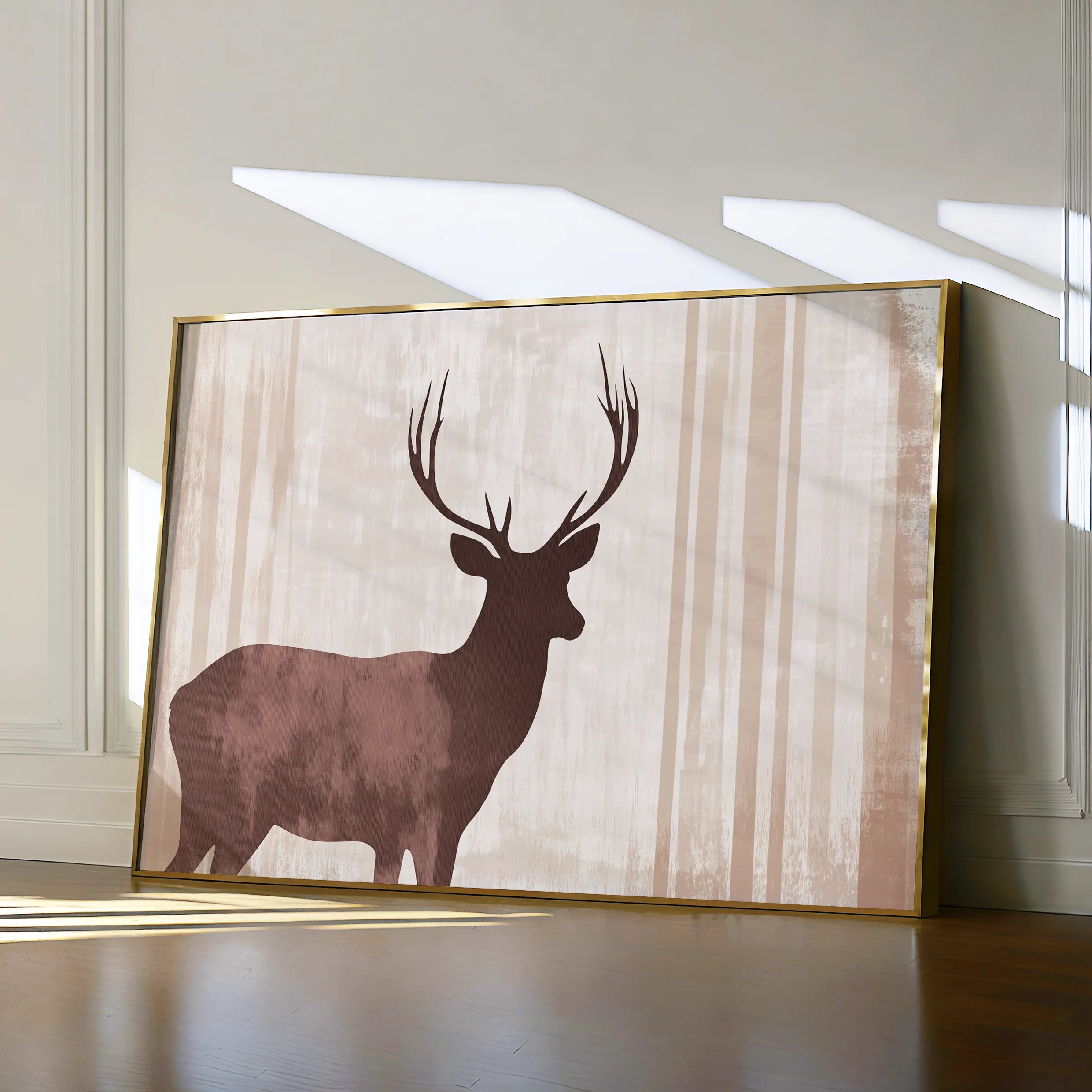 Animals 043 Canvas Art 18" x 24" / 45 x 60 cm / Black