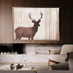 Animals 043 Canvas Art 18" x 24" / 45 x 60 cm / Black
