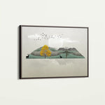 Abstract 043 Canvas Art 60 x 40 cm / Black