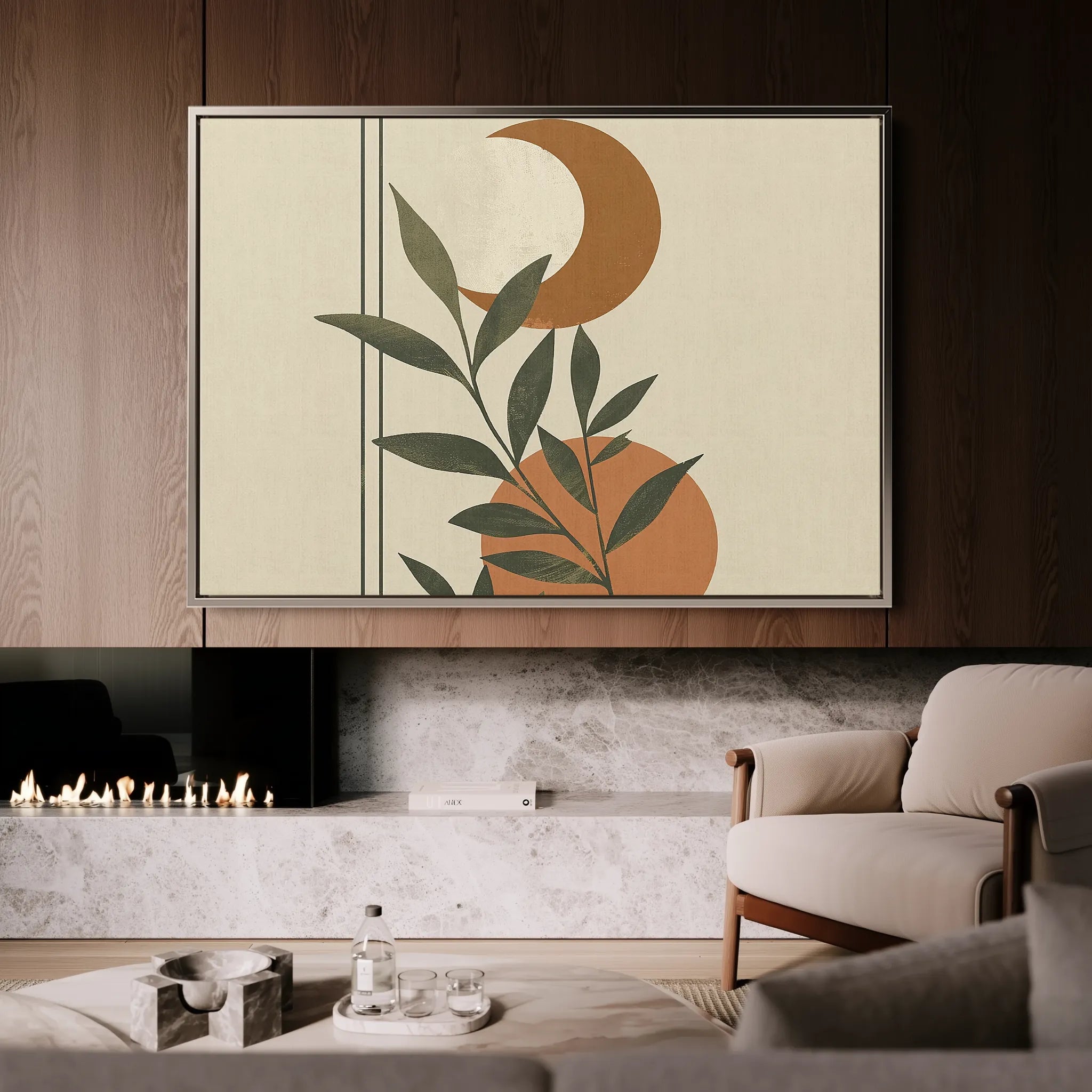 Boho 043 Canvas Art 18" x 24" / 45 x 60 cm / Black