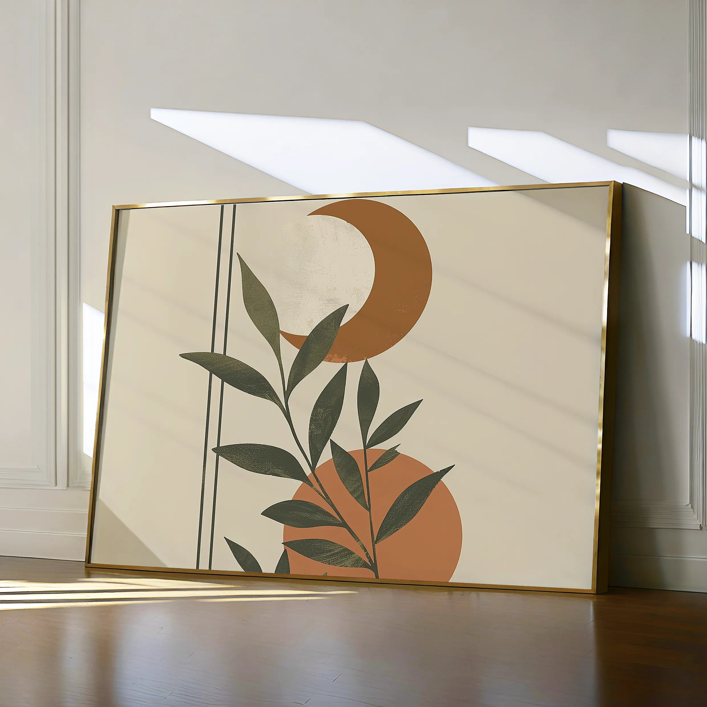 Boho 043 Canvas Art 18" x 24" / 45 x 60 cm / Black