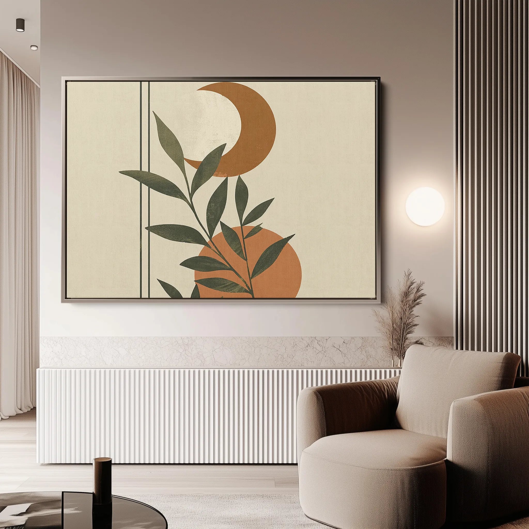 Boho 043 Canvas Art 18" x 24" / 45 x 60 cm / Black