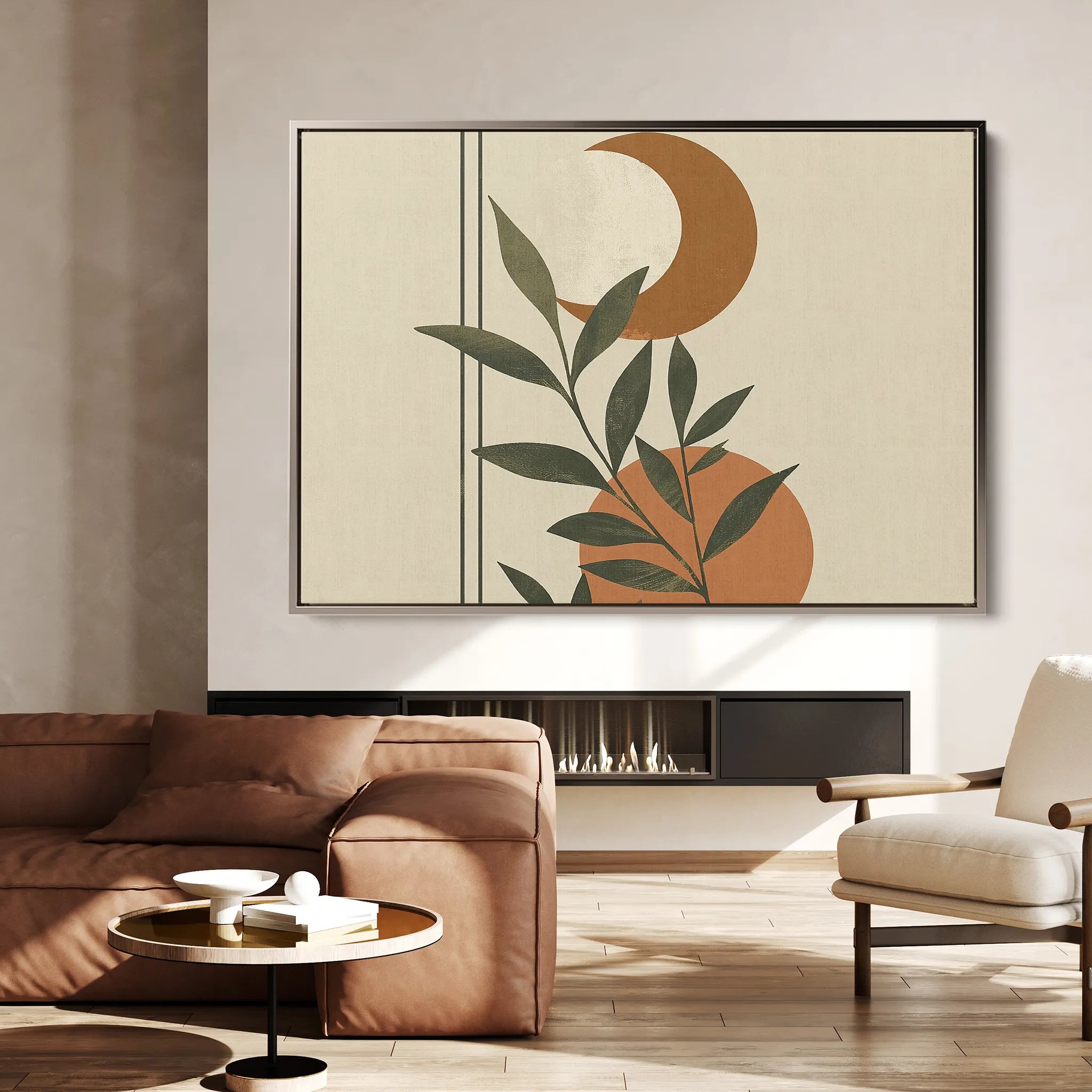 Boho 043 Canvas Art 18" x 24" / 45 x 60 cm / Black