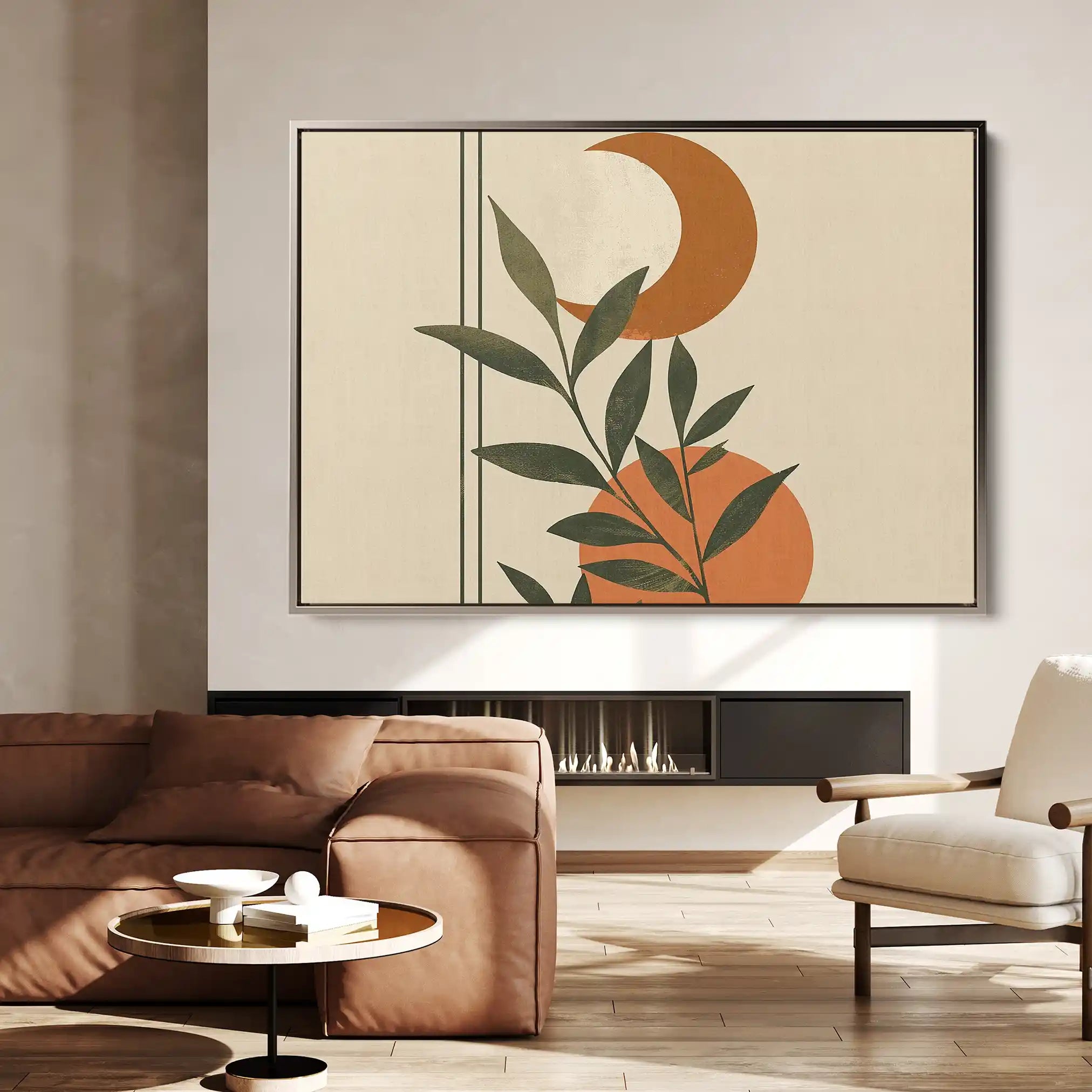 Boho 043 Canvas Art 60 x 40 cm / Black