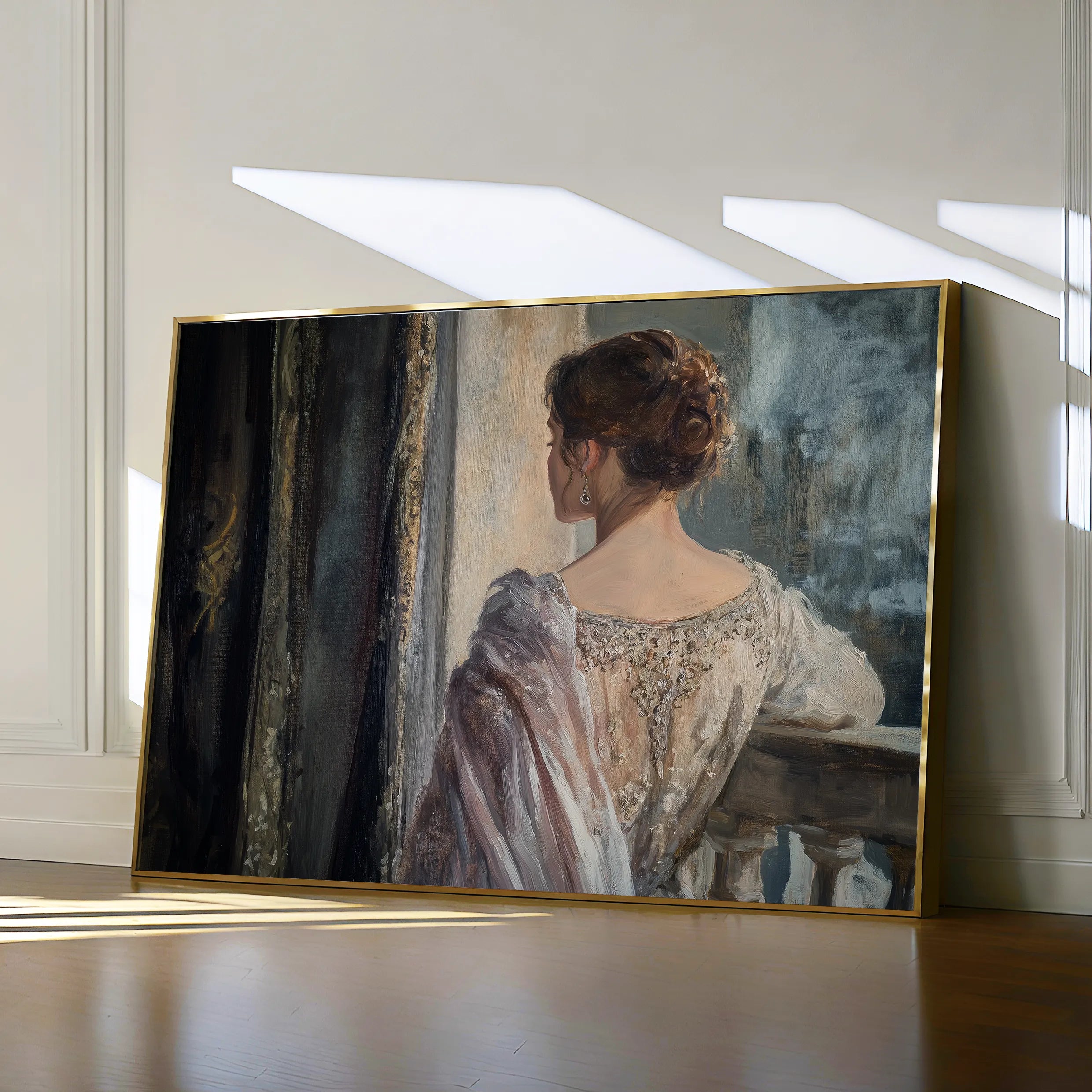 Classic 043 Canvas Art 18" x 24" / 45 x 60 cm / Black