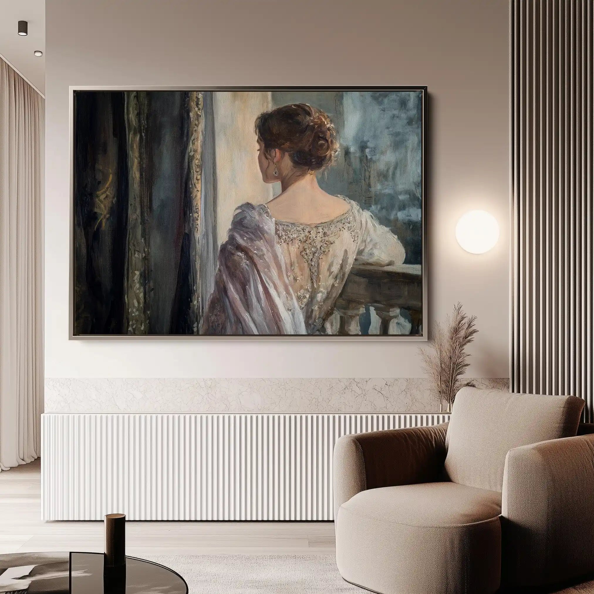 Classic 043 Canvas Art 18" x 24" / 45 x 60 cm / Black