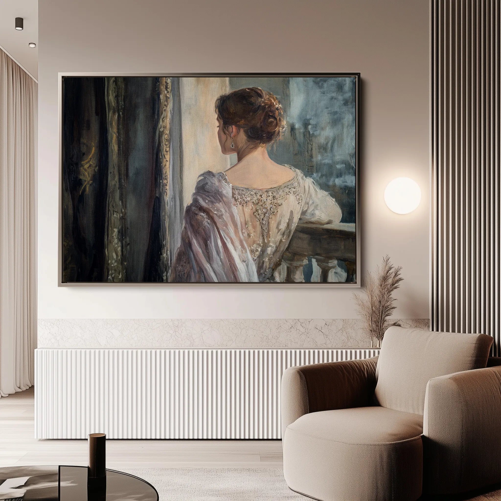 Classic 043 Canvas Art 18" x 24" / 45 x 60 cm / Black