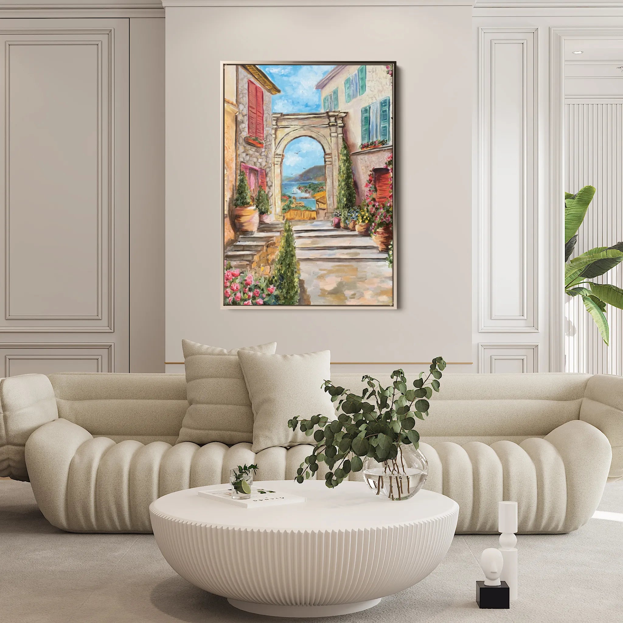Landscape 043 Canvas Art 18" x 24" / 45 x 60 cm / Black