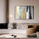 Abstract 044 Canvas Art 18" x 24" / 45 x 60 cm / Black