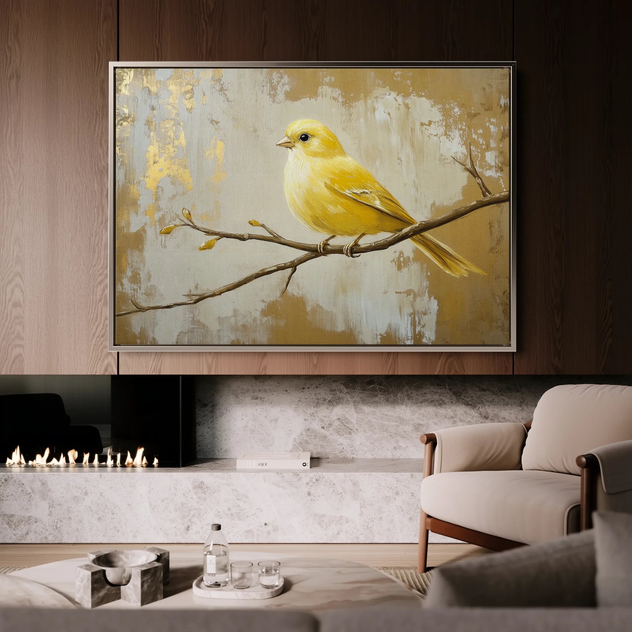 Animals 044 Canvas Art 18" x 24" / 45 x 60 cm / Black