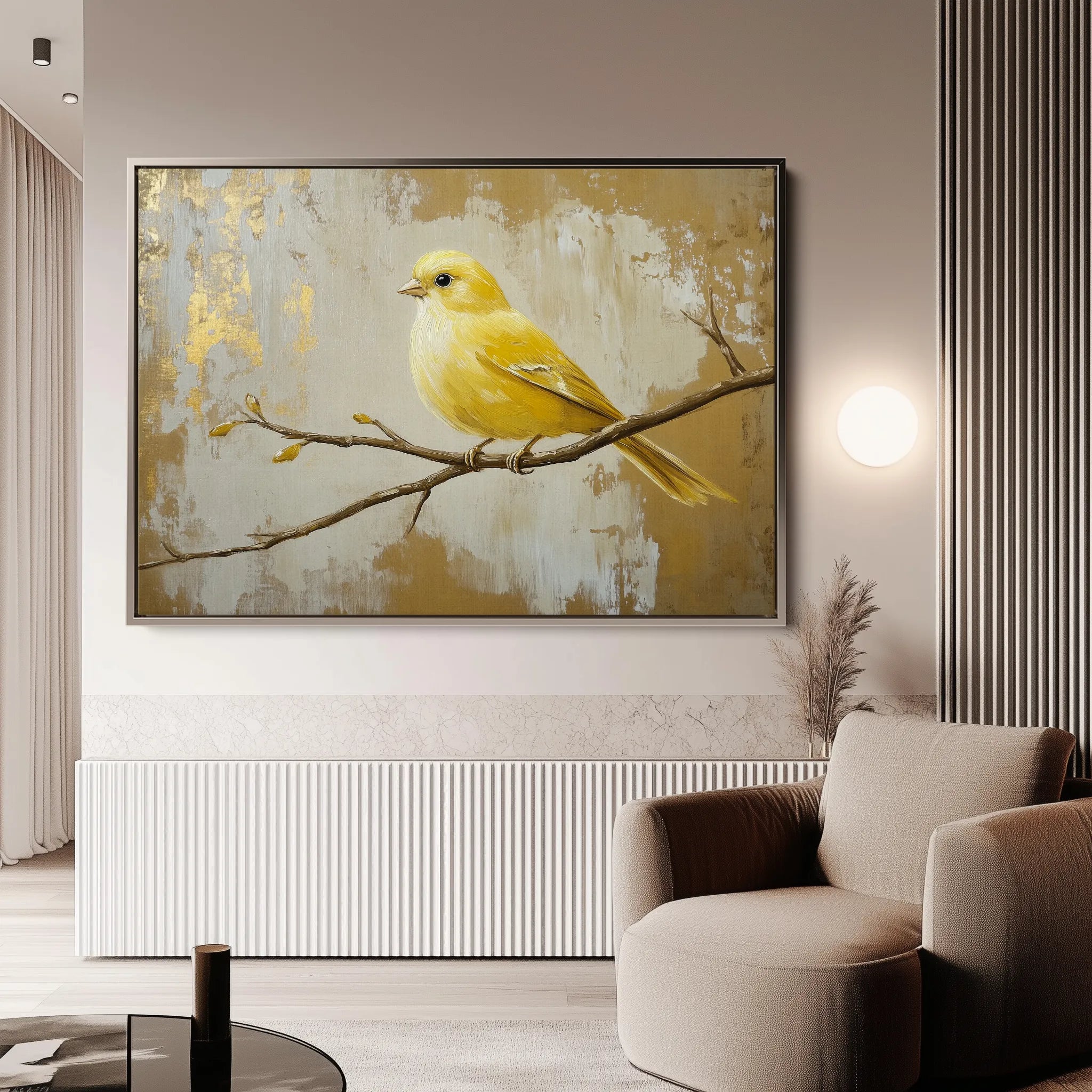 Animals 044 Canvas Art 18" x 24" / 45 x 60 cm / Black