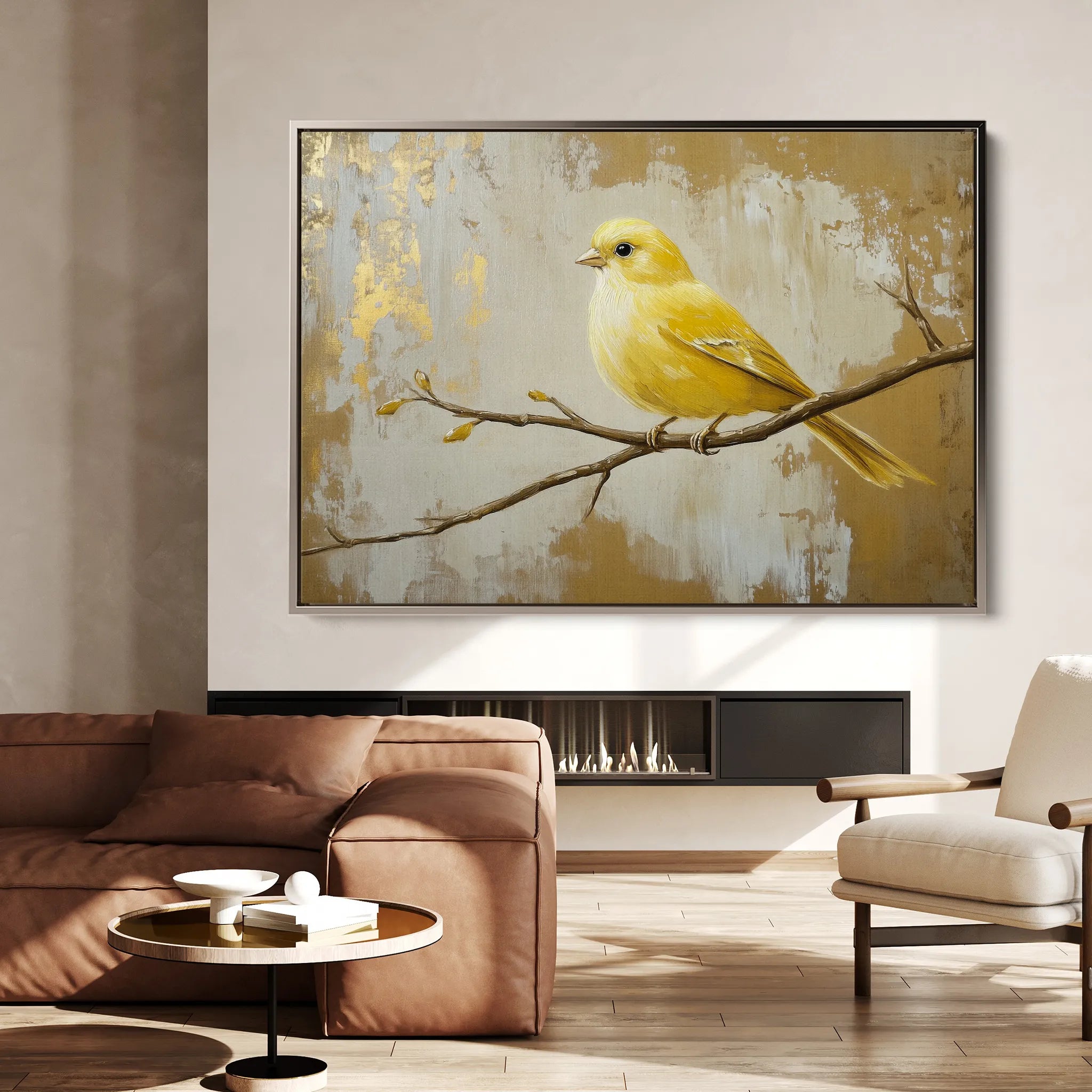 Animals 044 Canvas Art 18" x 24" / 45 x 60 cm / Black