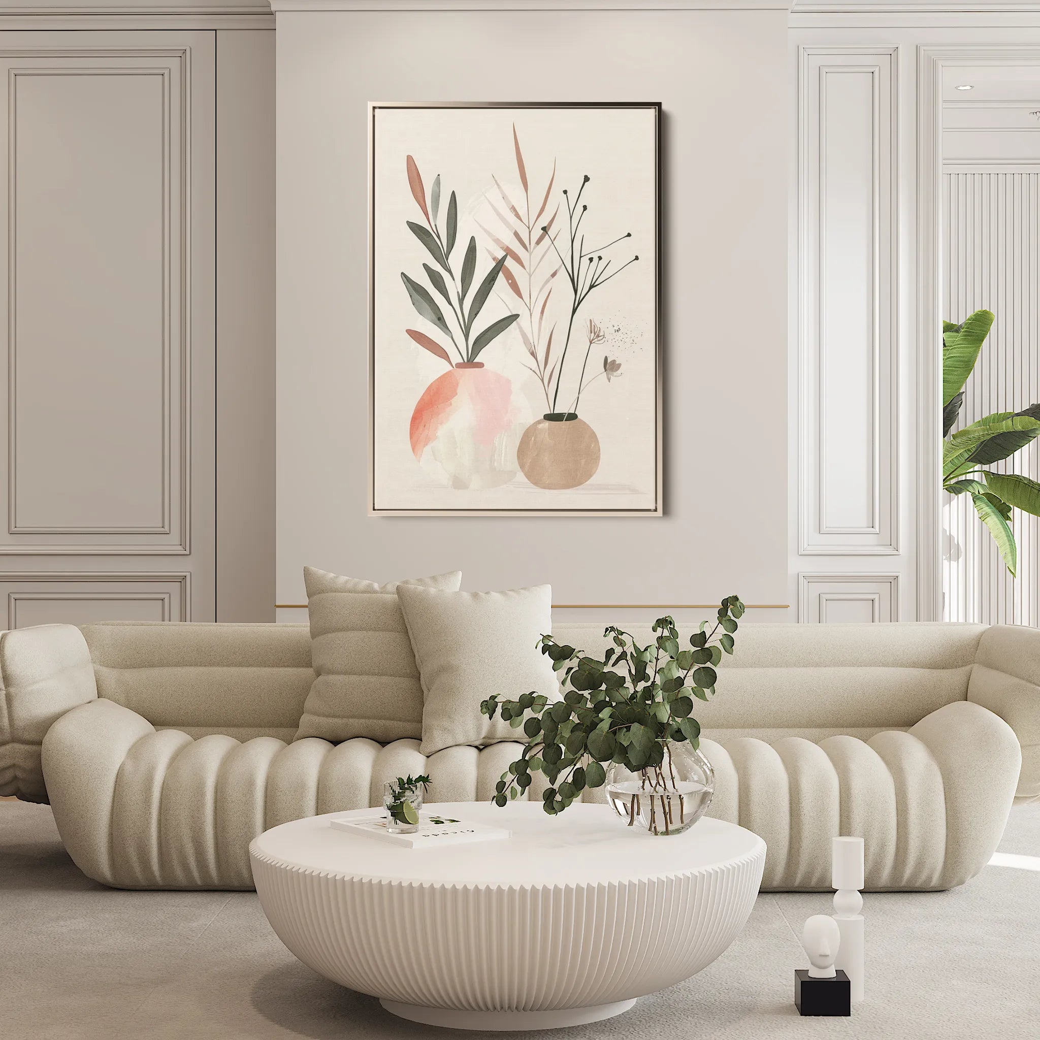 Boho 044 Canvas Art 18" x 24" / 45 x 60 cm / Black
