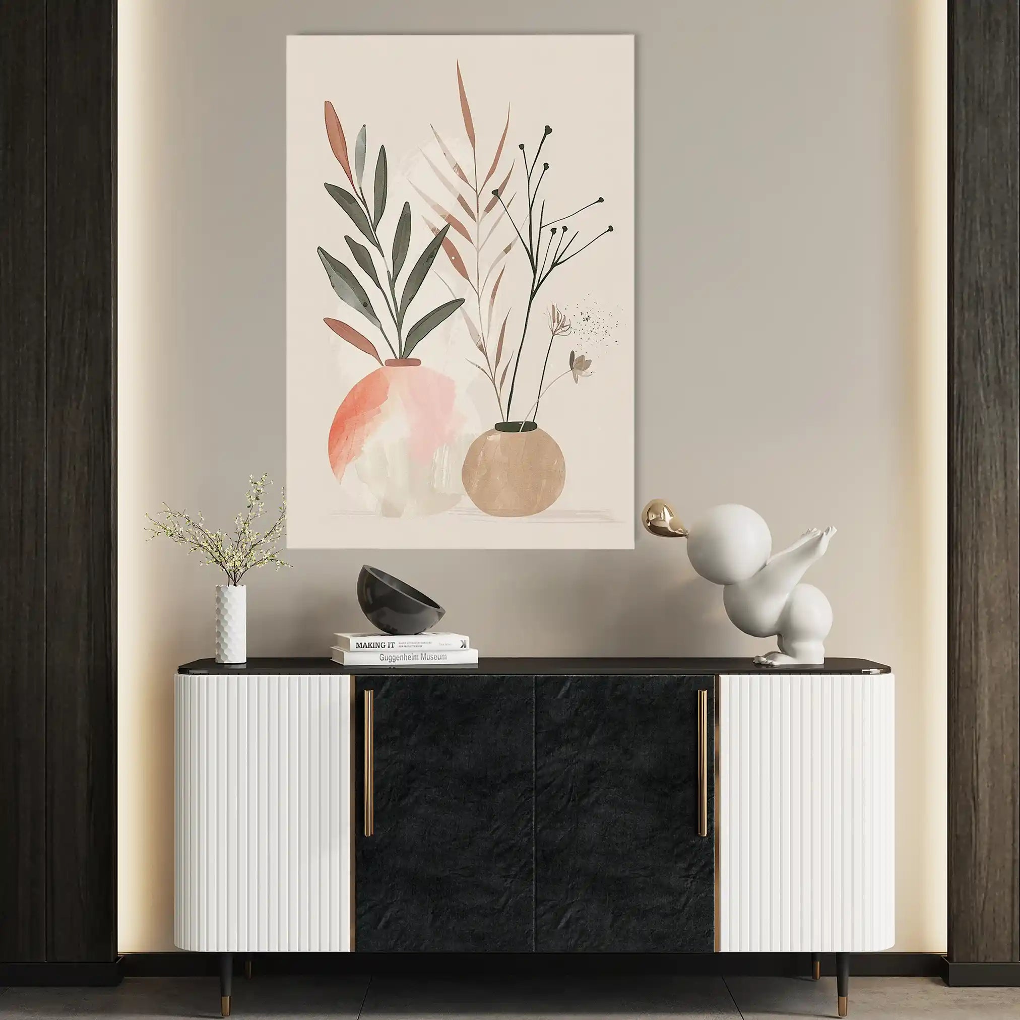 Boho 044 Canvas Art 60 x 40 cm / Black